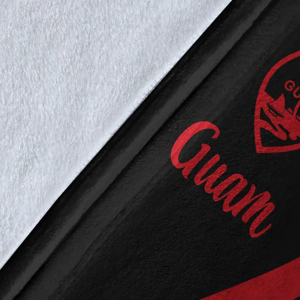 Guam Premium Blanket - Red Polynesian Tentacle Tribal Pattern-Myprintsy