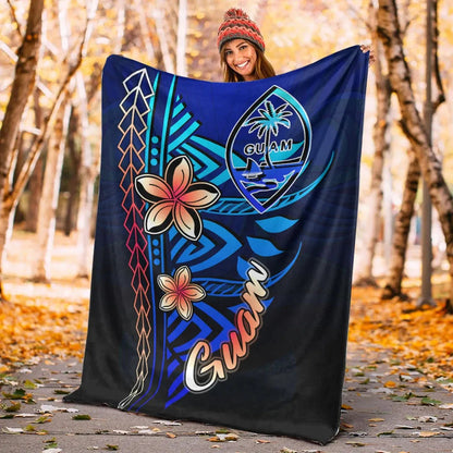 Guam Premium Blanket - Vintage Tribal Mountain-Myprintsy