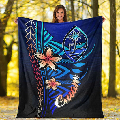 Guam Premium Blanket - Vintage Tribal Mountain-Myprintsy