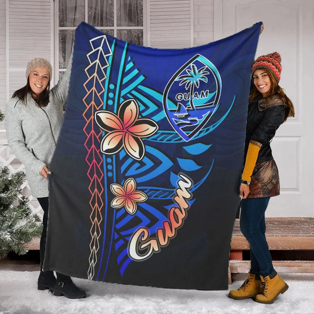 Guam Premium Blanket - Vintage Tribal Mountain-Myprintsy