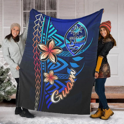 Guam Premium Blanket - Vintage Tribal Mountain-Myprintsy