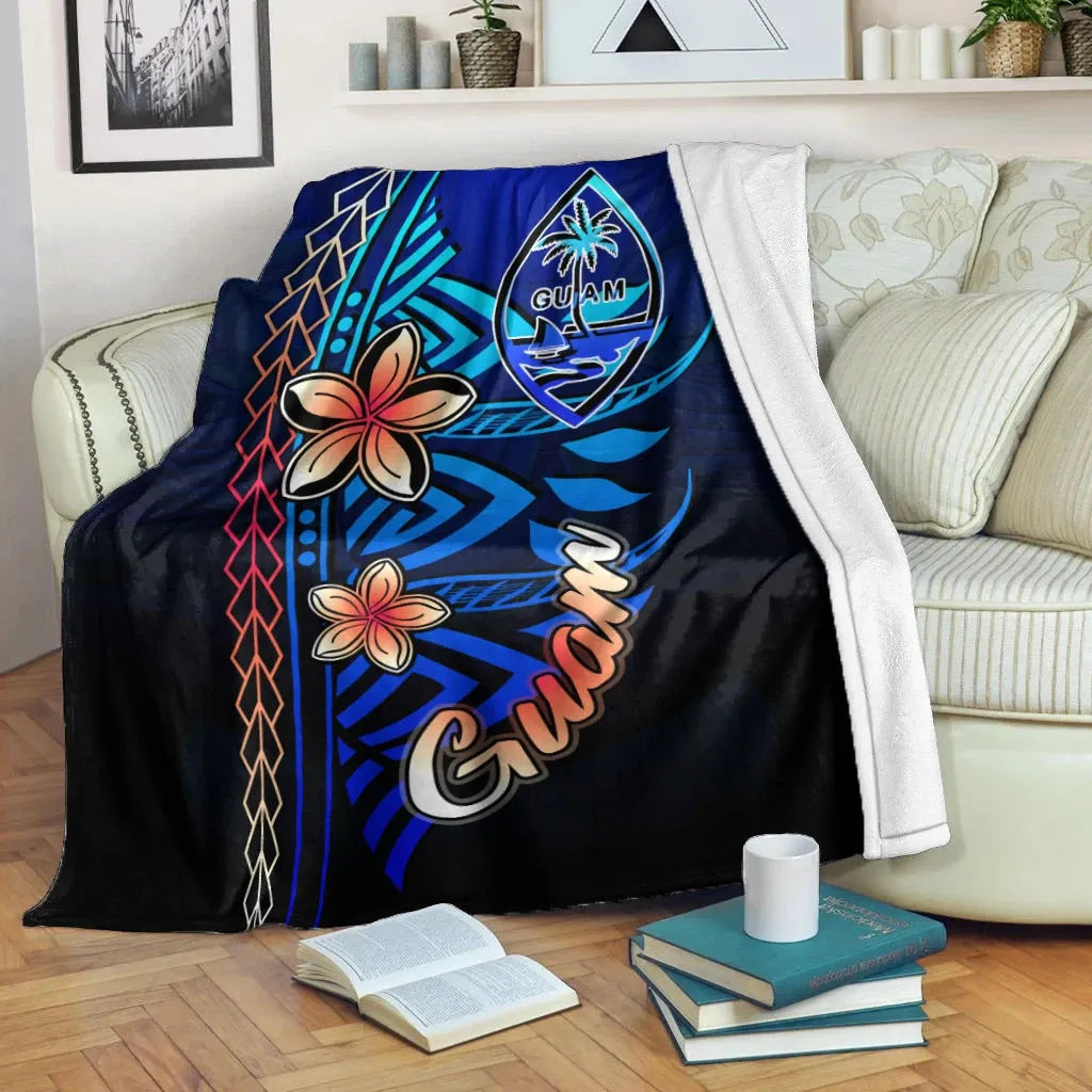 Guam Premium Blanket - Vintage Tribal Mountain-Myprintsy
