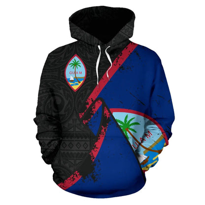 Guam Special Grunge Flag Kid Hoodie-Myprintsy