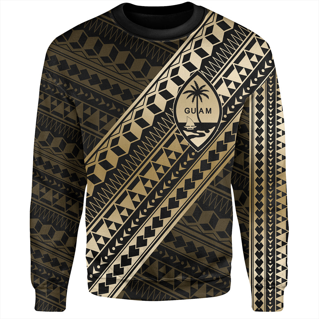 Guam Sweatshirt Tribal Tattoo Style-Myprintsy