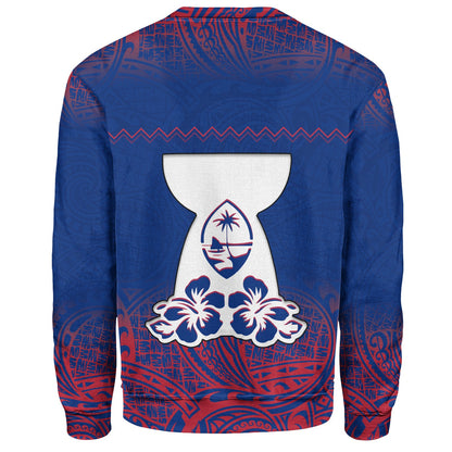 Guam Sweatshirt White Latte Stone Guam Polynesian-Myprintsy