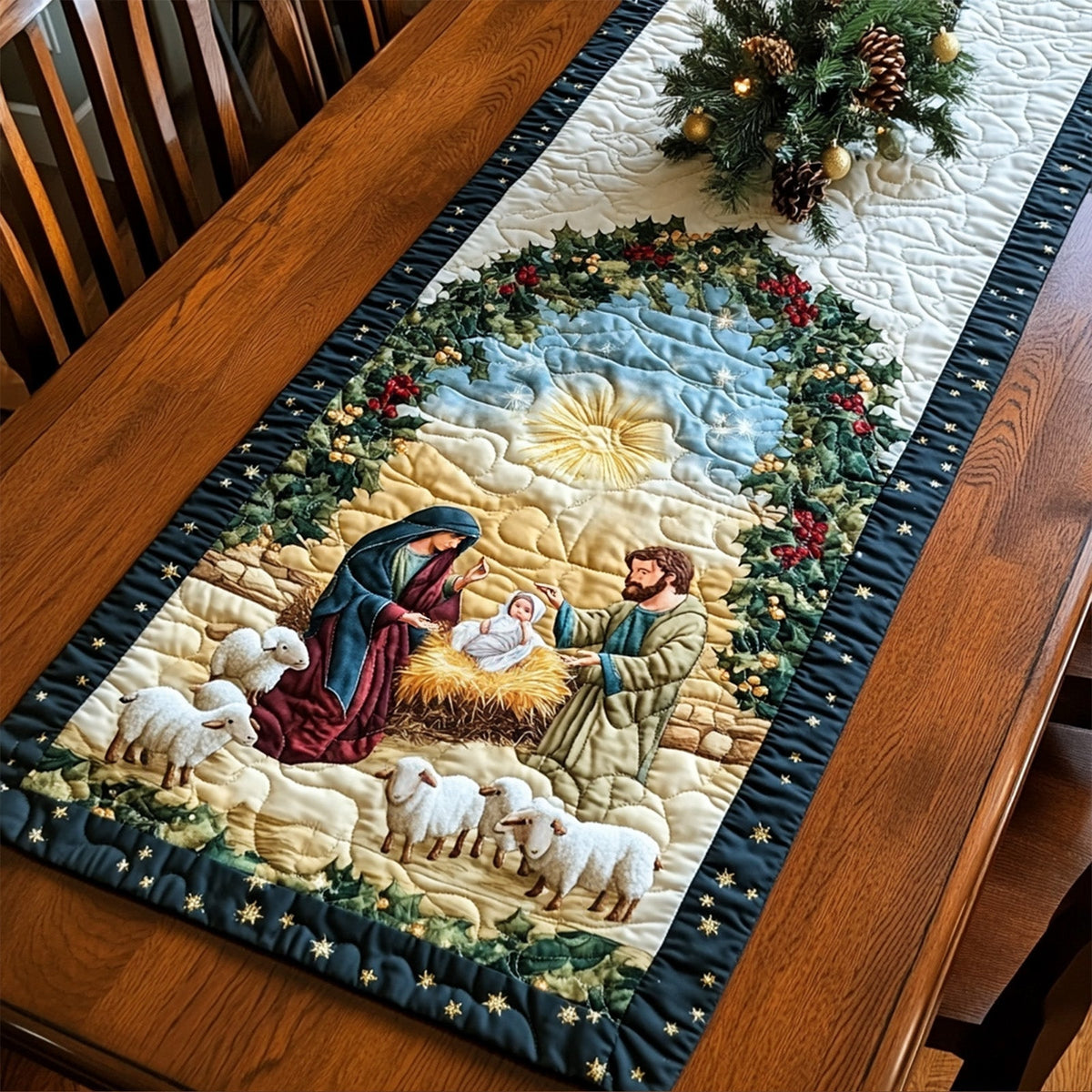 Guiding Light Quilted Table Runner VTQ-Myprintsy