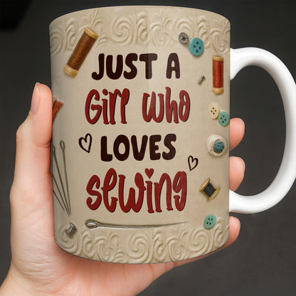 A Treasured Collection Of Sewing Essentials - Personalized Coffee Mug - Gift For Crafters And Mothers
