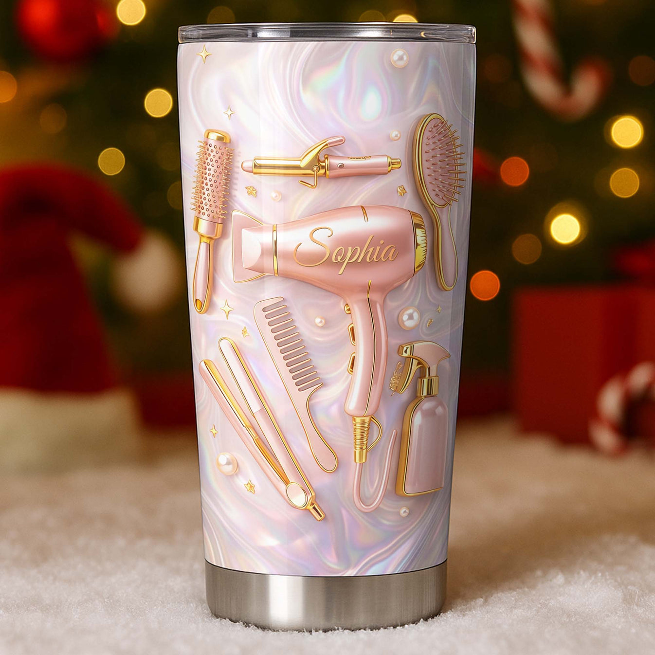 Hair Stylist Life Is Beautiful - Personalized Tumbler - Gift For Hairdressers-Myprintsy