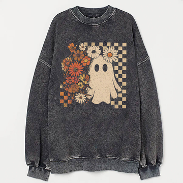 Halloween Floral Ghost - Halloween Shirt-Myprintsy