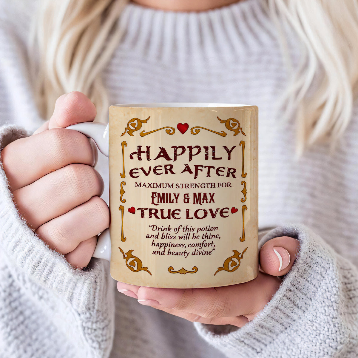 Happily Ever After Maximum Strength For True Love Mug - Personalized Coffee Mug-Myprintsy