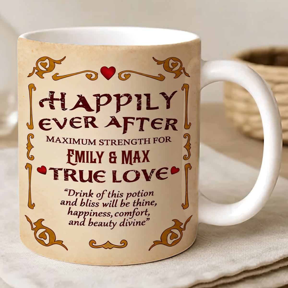 Happily Ever After Maximum Strength For True Love Mug - Personalized Coffee Mug-Myprintsy