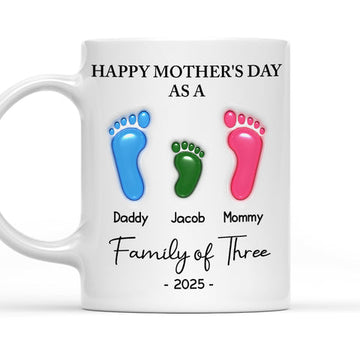 Happy Mother Day As A Family - Personalized 3D Mug-Myprintsy