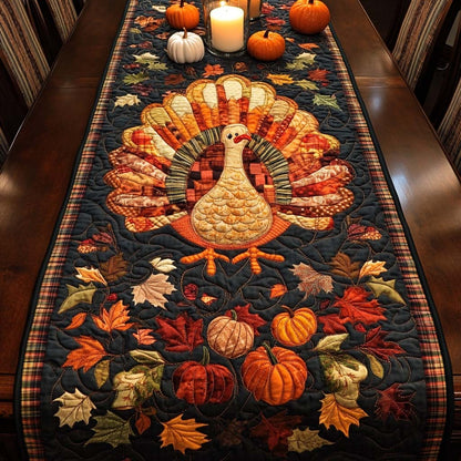 Happy Turkey Quilted Table Runner VTQ-Myprintsy