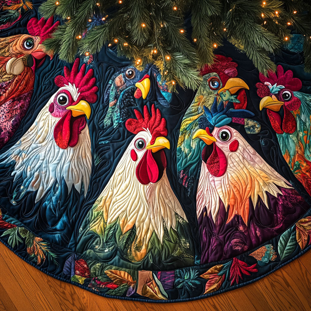 Harvest Charm Quilted Christmas Tree Skirt-Myprintsy
