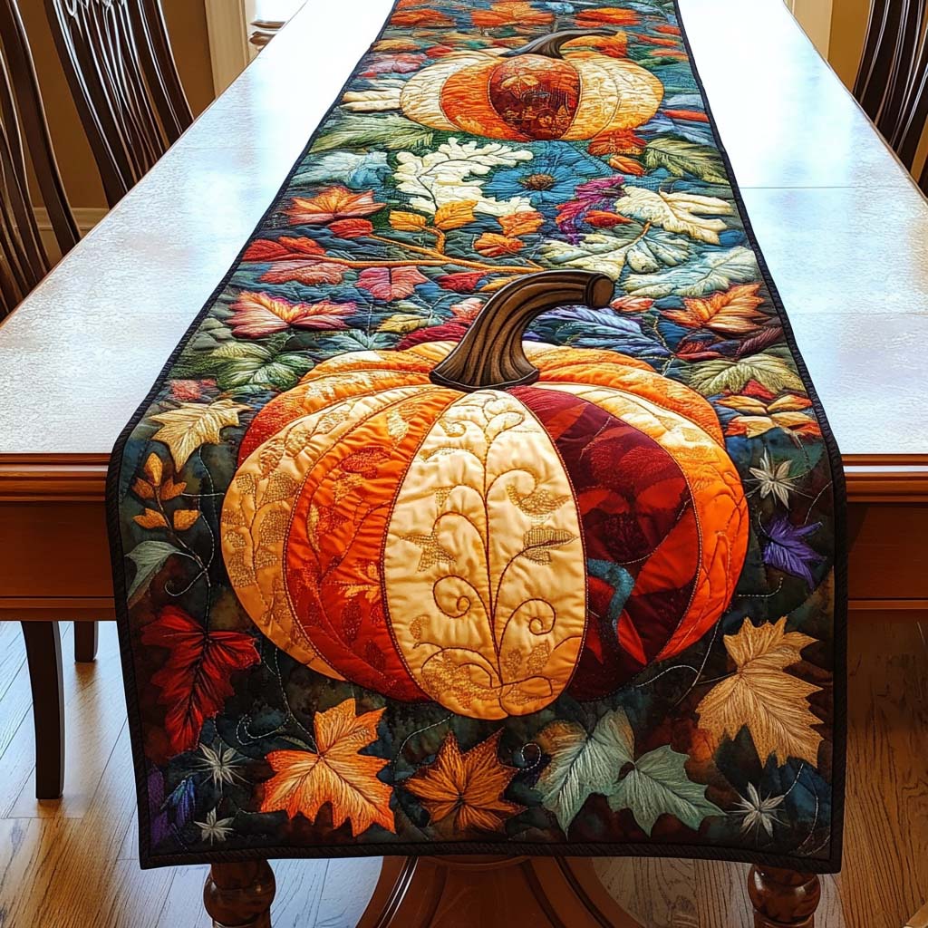 Harvest Charm Quilted Table Runner VTQ-Myprintsy