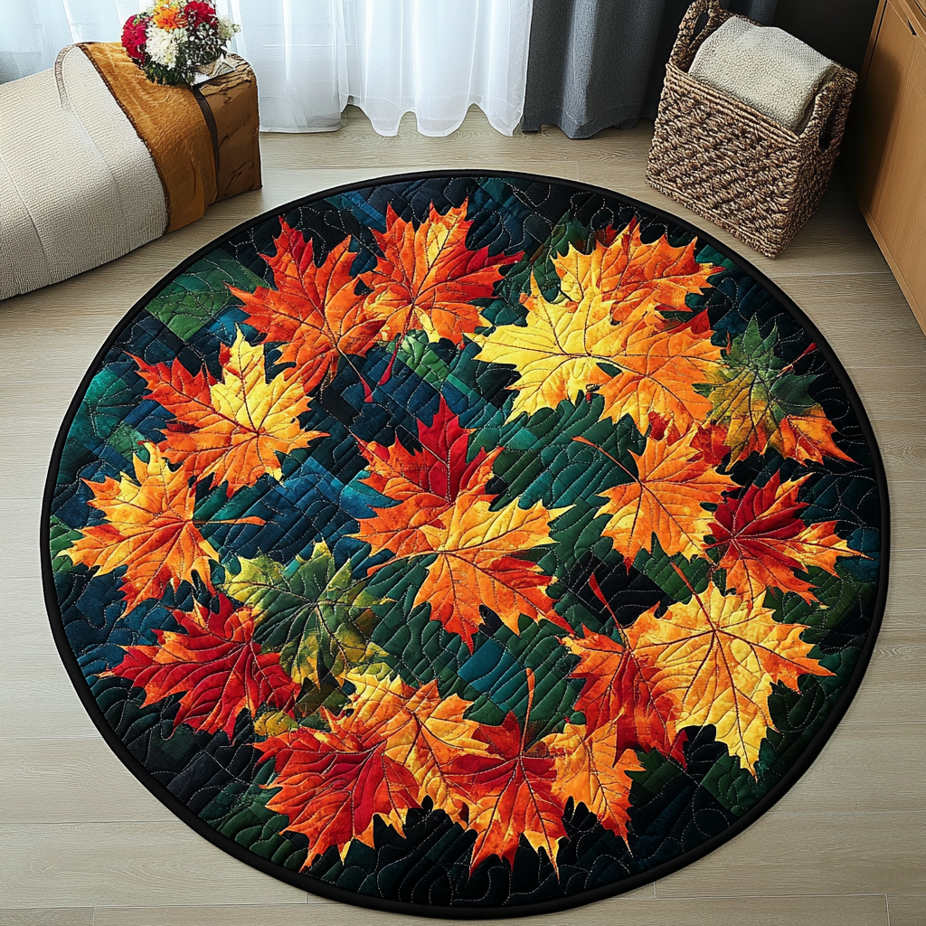 Harvest Delight Quilted Round Mat VTQ-Myprintsy