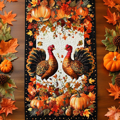 Harvest Feast Quilted Table Runner VTQ-Myprintsy