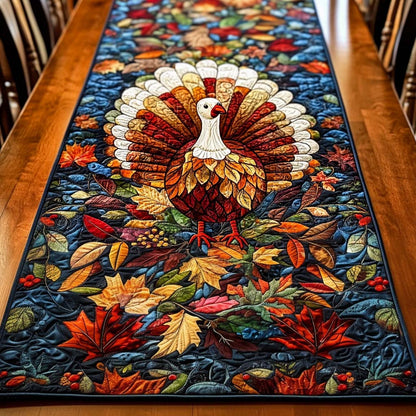 Harvest Feathered Pride Quilted Table Runner VTQ-Myprintsy