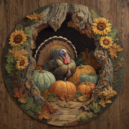 Harvest Glory Quilted Round Mat VTQ-Myprintsy