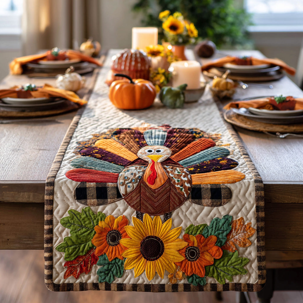 Harvest Gobbler Quilted Table Runner VTQ-Myprintsy