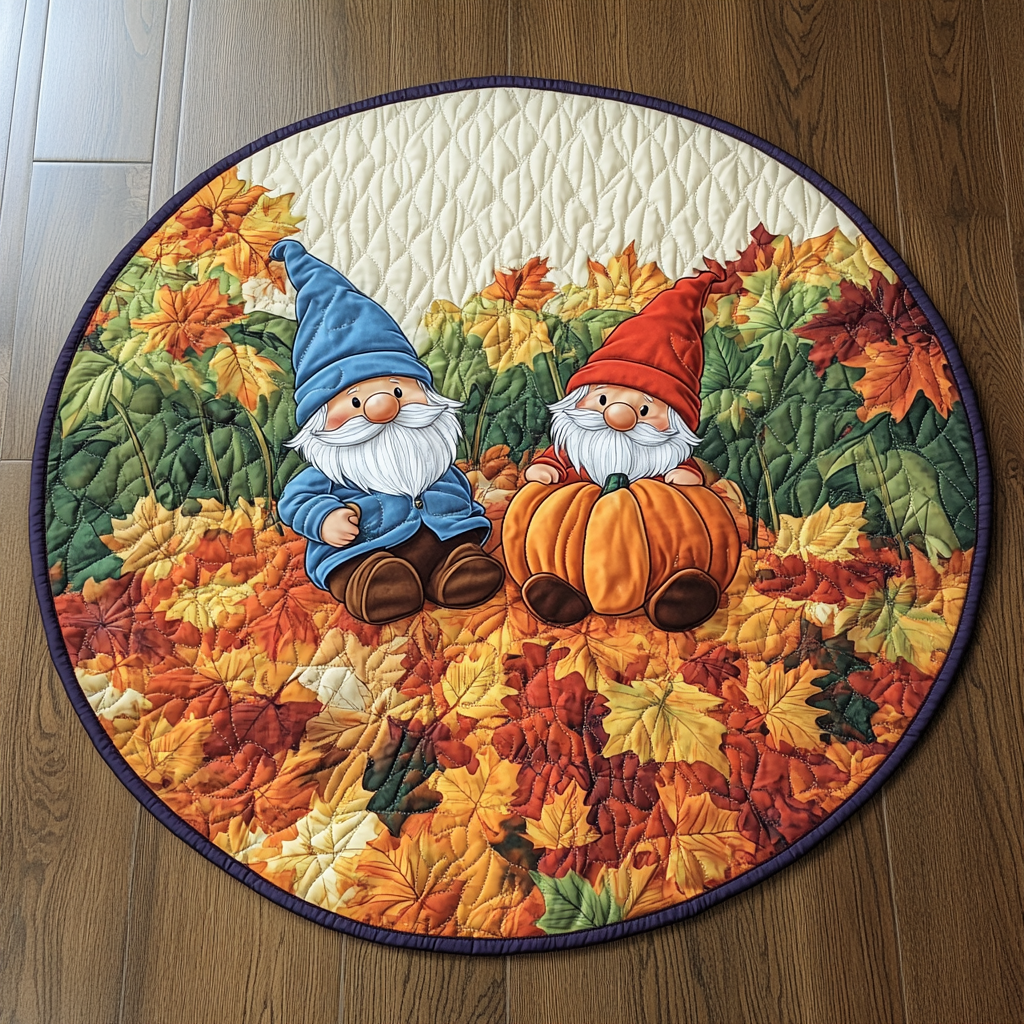 Harvest Harmony Quilted Round Mat VTQ-Myprintsy