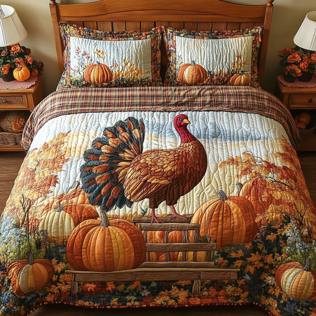 Harvest Roost -Piece Quilted Bedding Set VTQ-Myprintsy