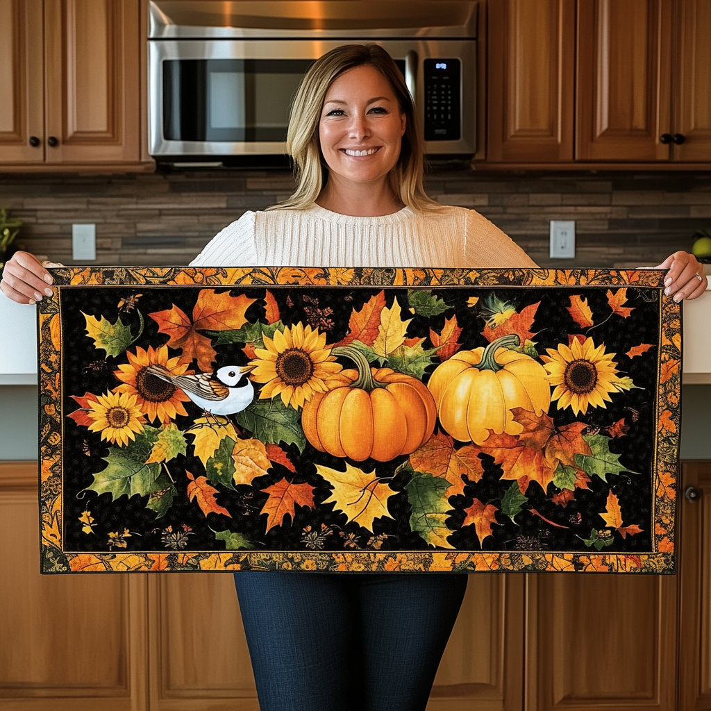 Harvest Time Quilted Table Runner VTQ-Myprintsy