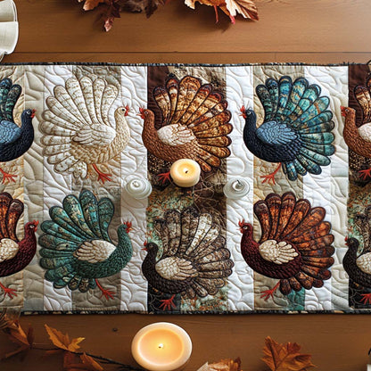 Harvest Turkey Quilted Table Runner VTQ-Myprintsy