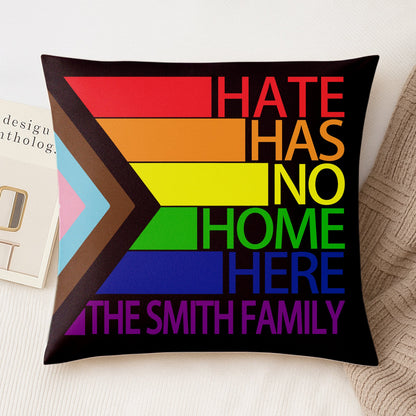 Hate Has No Home Here - Personalized Pillow (Insert Included)-Myprintsy