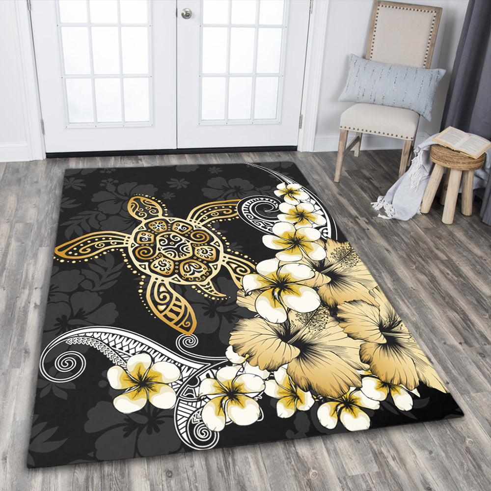 Hawaii Area Rug Hawaii Turtle Gold Tropical-Myprintsy