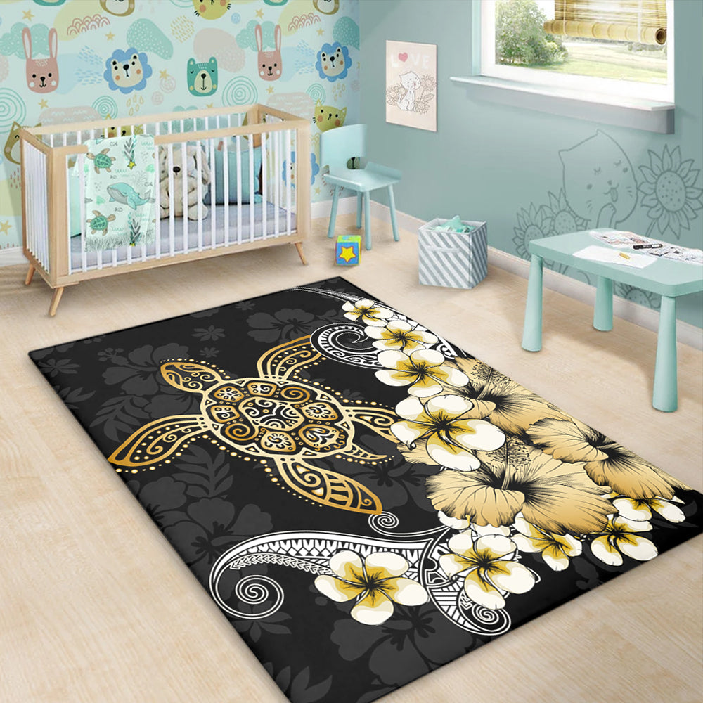 Hawaii Area Rug Hawaii Turtle Gold Tropical-Myprintsy
