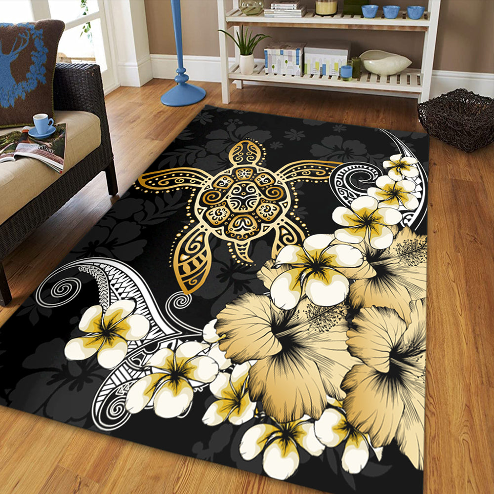 Hawaii Area Rug Hawaii Turtle Gold Tropical-Myprintsy