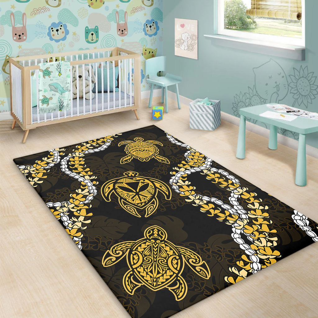 Hawaii Area Rug Kanaka Maoli Floral Puakenikeni Lei-Myprintsy