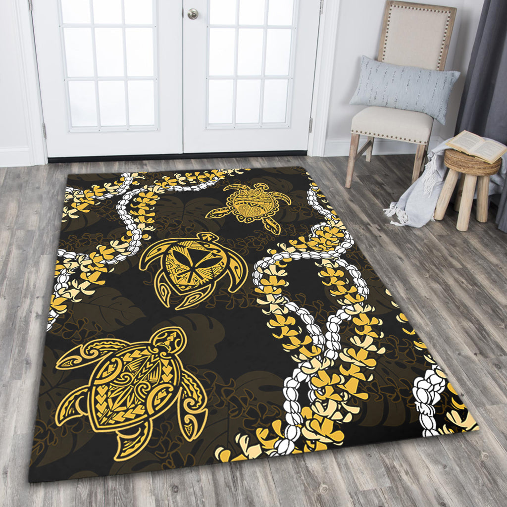 Hawaii Area Rug Kanaka Maoli Floral Puakenikeni Lei-Myprintsy