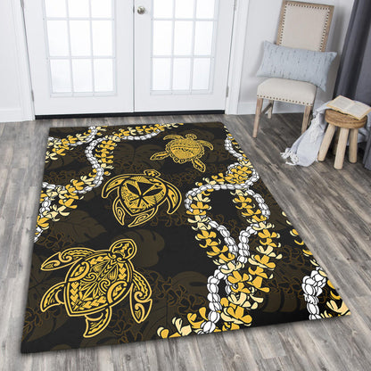 Hawaii Area Rug Kanaka Maoli Floral Puakenikeni Lei-Myprintsy