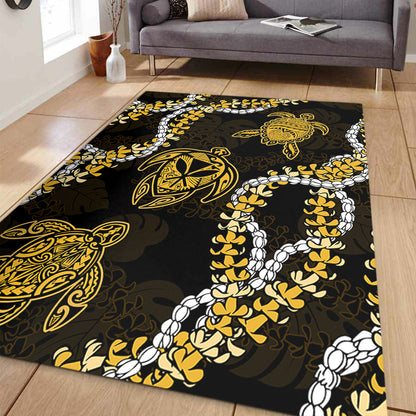 Hawaii Area Rug Kanaka Maoli Floral Puakenikeni Lei-Myprintsy