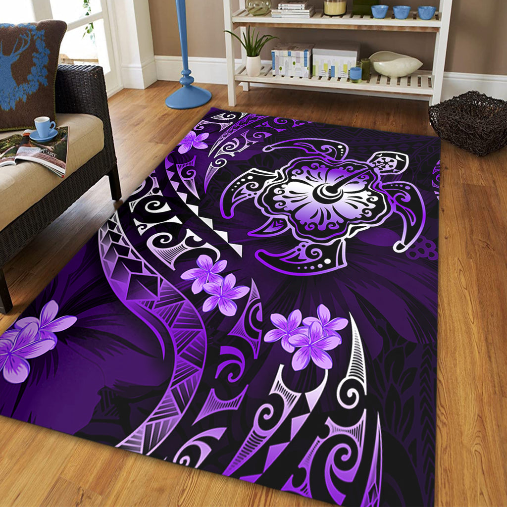 Hawaii Area Rug Kanaka Maoli Map With Turtle Tribal Polynesia Tattoo Luxury Design-Myprintsy