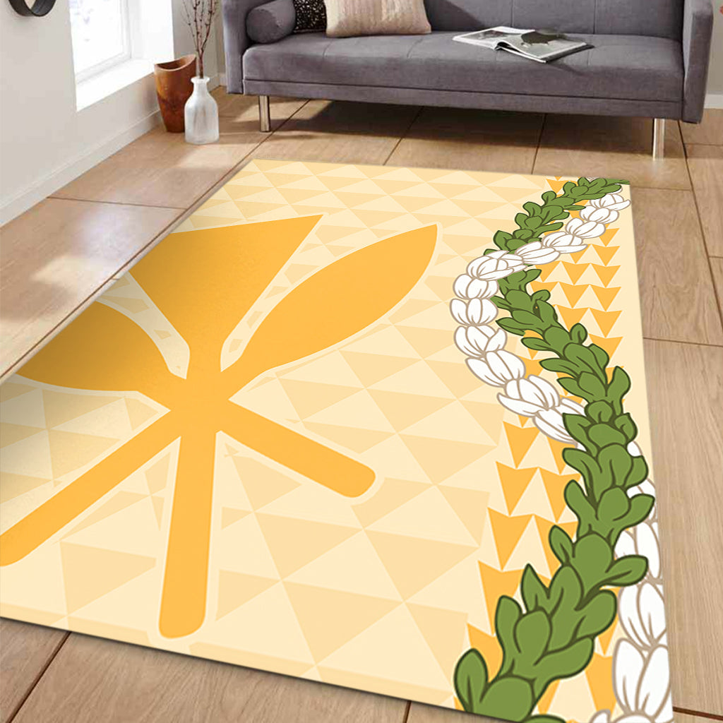 Hawaii Area Rug Kanaka Maoli Puakenikeni Maile Flower Lei-Myprintsy