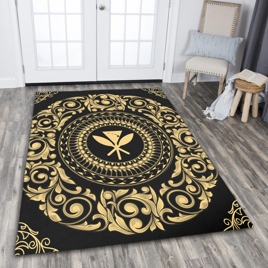 Hawaii Area Rug Kanaka Maoli Royal Vintage Style-Myprintsy