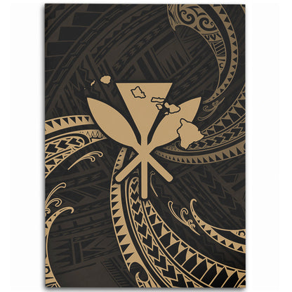 Hawaii Area Rug Kanaka Map Tribal Wave-Myprintsy