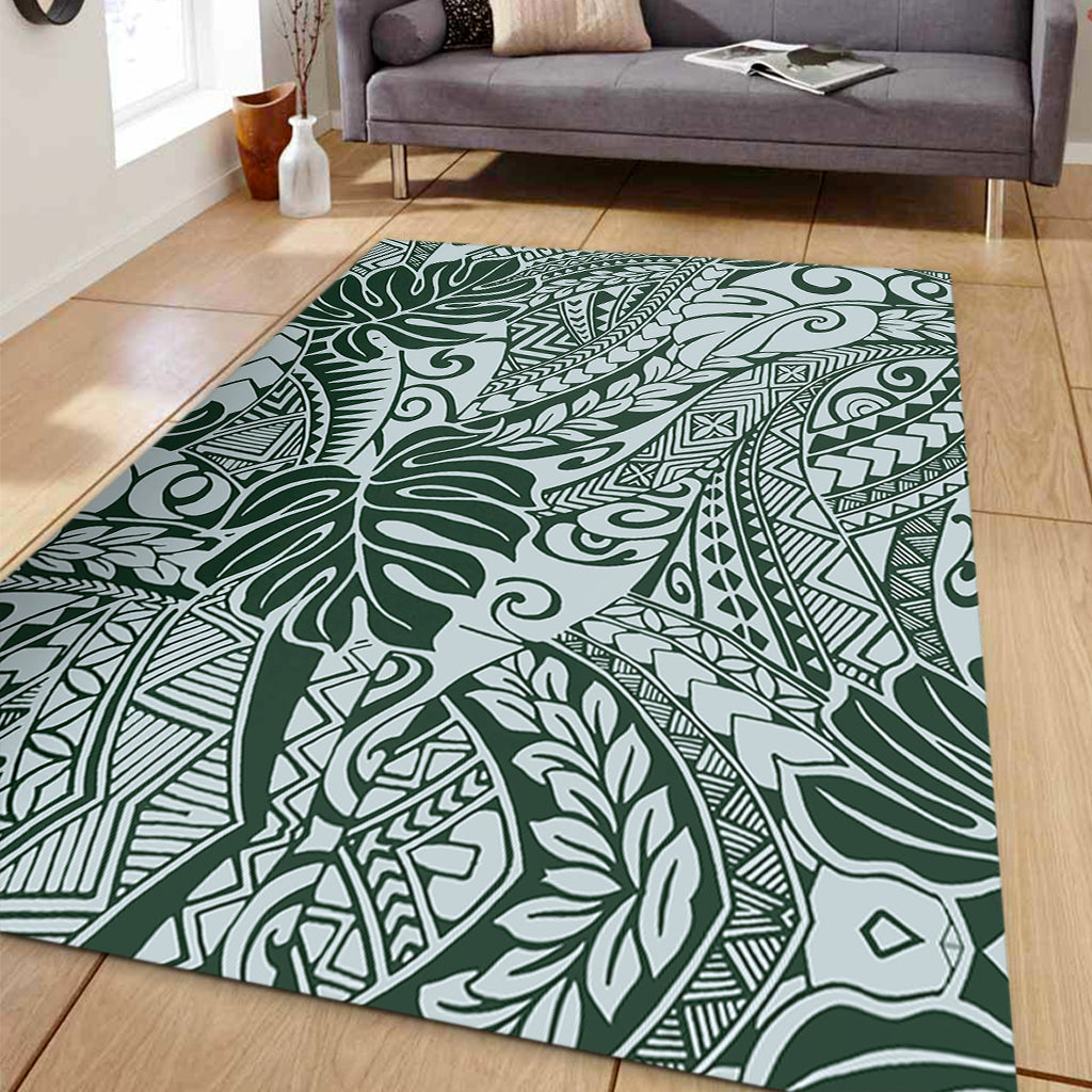 Hawaii Area Rug Tribal Pattern Leaf-Myprintsy