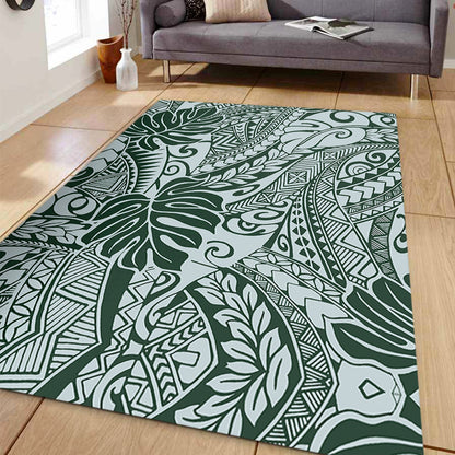 Hawaii Area Rug Tribal Pattern Leaf-Myprintsy