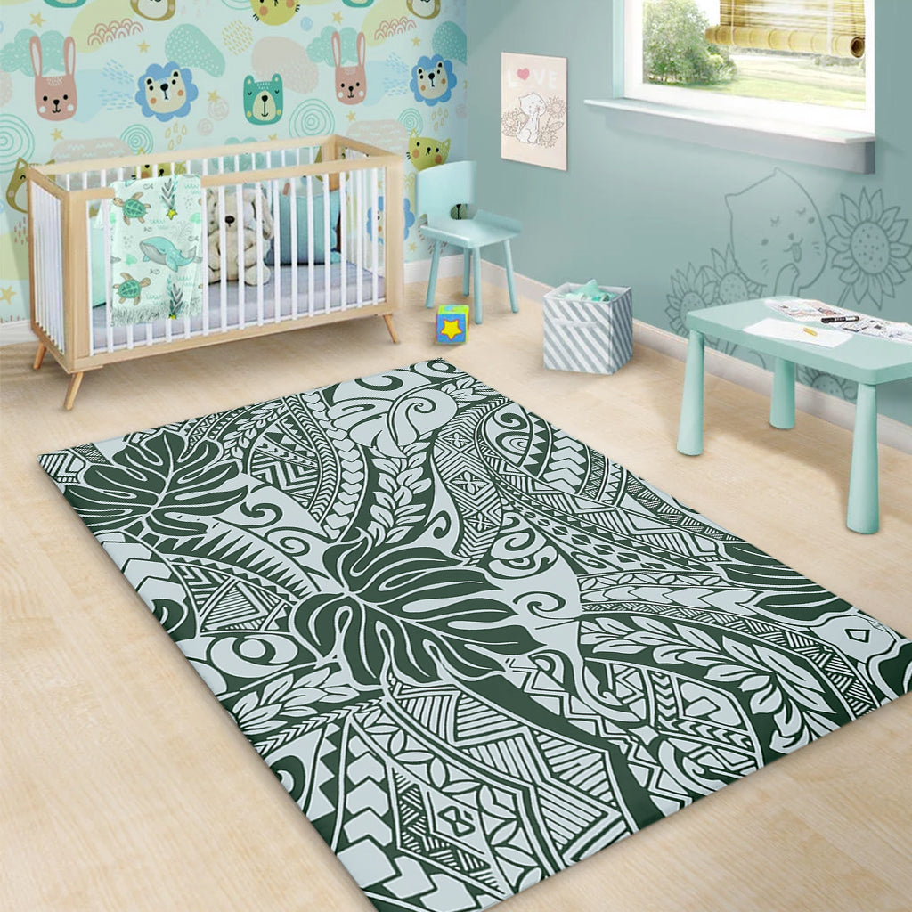 Hawaii Area Rug Tribal Pattern Leaf-Myprintsy