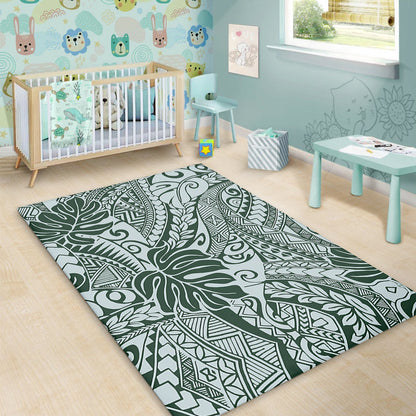 Hawaii Area Rug Tribal Pattern Leaf-Myprintsy