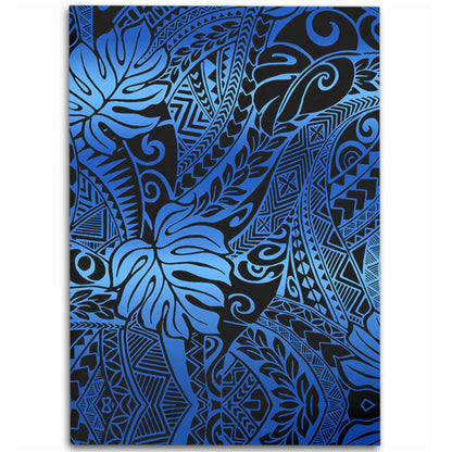 Hawaii Area Rug Tribal Polynesian Pattern Leaf-Myprintsy