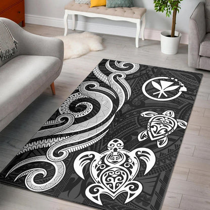 Hawaii Area Rug - White Tentacle Turtle-Myprintsy
