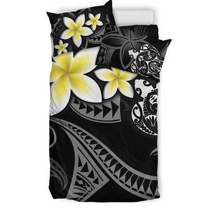 Hawaii Bedding Set Hawaiian Turtle Honu Plumeria Tribal Tattoo-Myprintsy