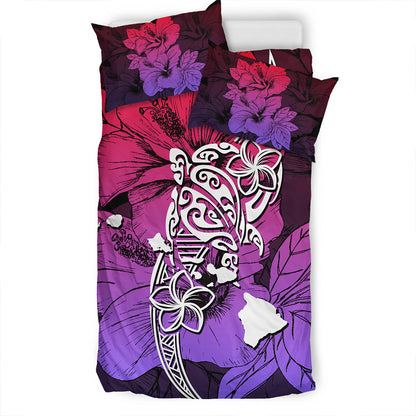 Hawaii Bedding Set Polynesian Hibiscus Sweat-Myprintsy
