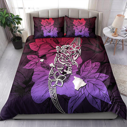 Hawaii Bedding Set Polynesian Hibiscus Sweat-Myprintsy