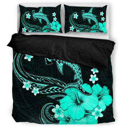 Hawaii Bedding Set Shark Polynesia Tribal Tattoo